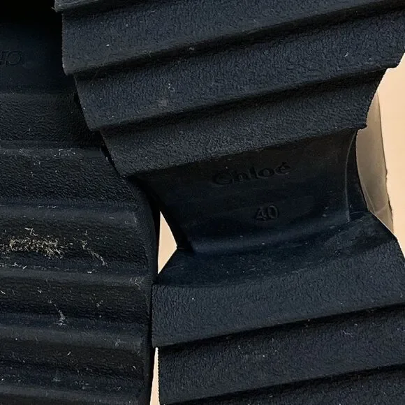 CHLOE Betty Black Rain Boots - Picture 12 of 12